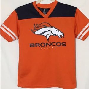 Denver Broncos Logo NFL Team Apparel Orange Shirt